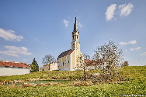 Gemeinde Massing Landkreis Rottal-Inn Anzenberg Wallfahrtskirche Mariä Heimsuchung Außen (Dirschl Johann) Deutschland PAN